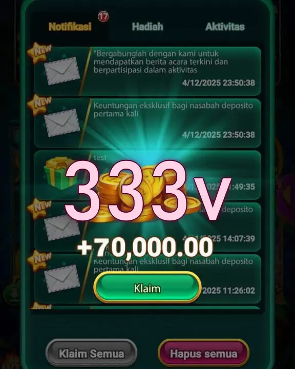 333v Tangkapan Layar - APK Resmi